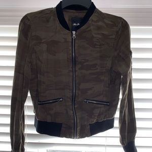 Green and black camo jacket